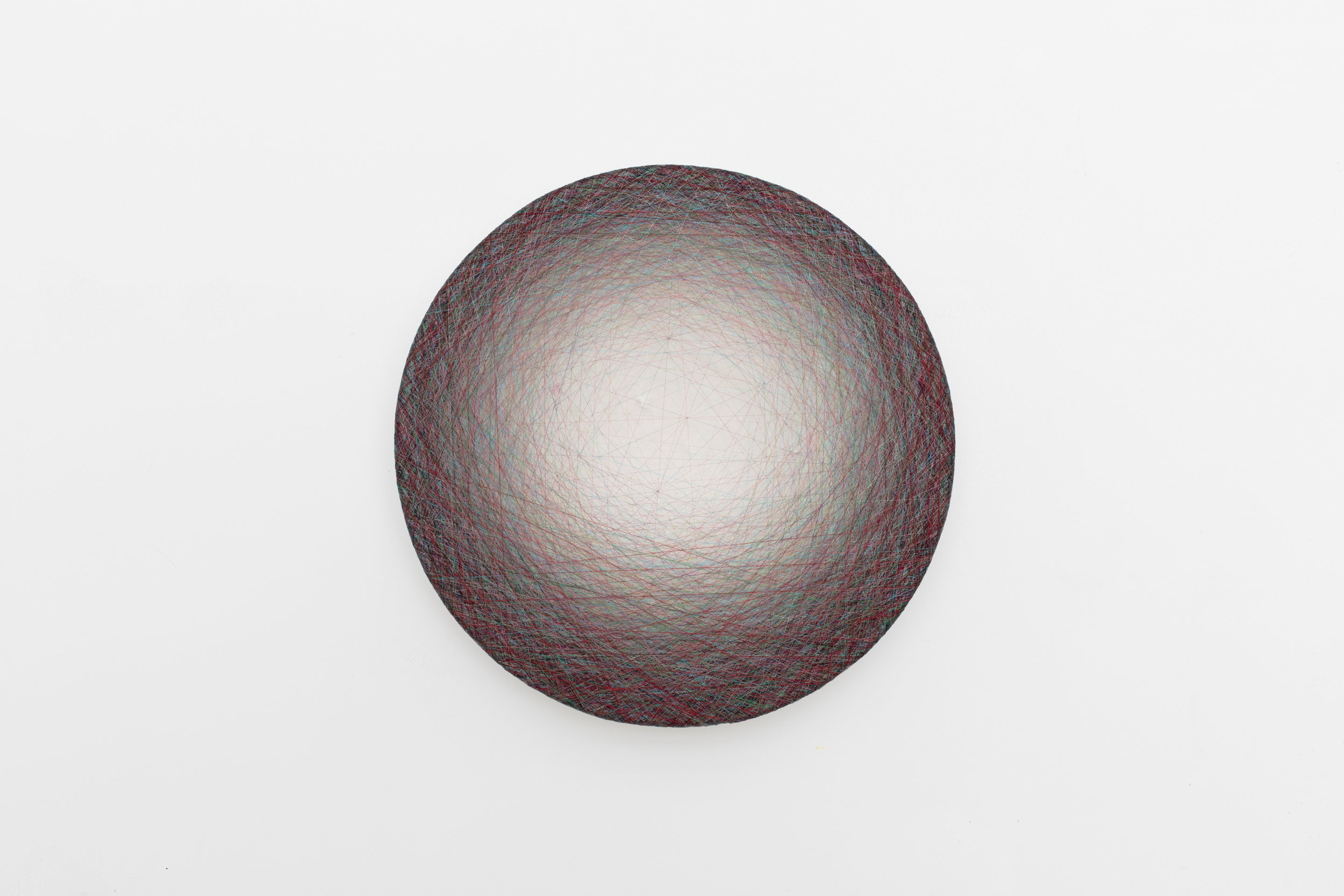 #1616 %22point station hum%22 17x17x3inches thread over painted wood frame with nails_front.jpg